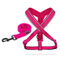 Reflective Rose Red Mesh Padded Dog Harness